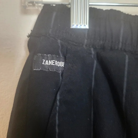 Men's Zanerobe Black Striped Athleisure Jogger Pants Size 28 - Picture 3 of 8